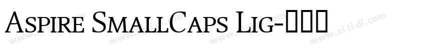 Aspire SmallCaps Lig字体转换 Aspire SmallCaps Lig字体转换